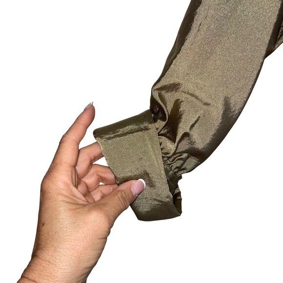 Mycra Pac Designer Wear Womens Trench Rain Coat One Size Gold Belted Pockets - Picture 6 of 16